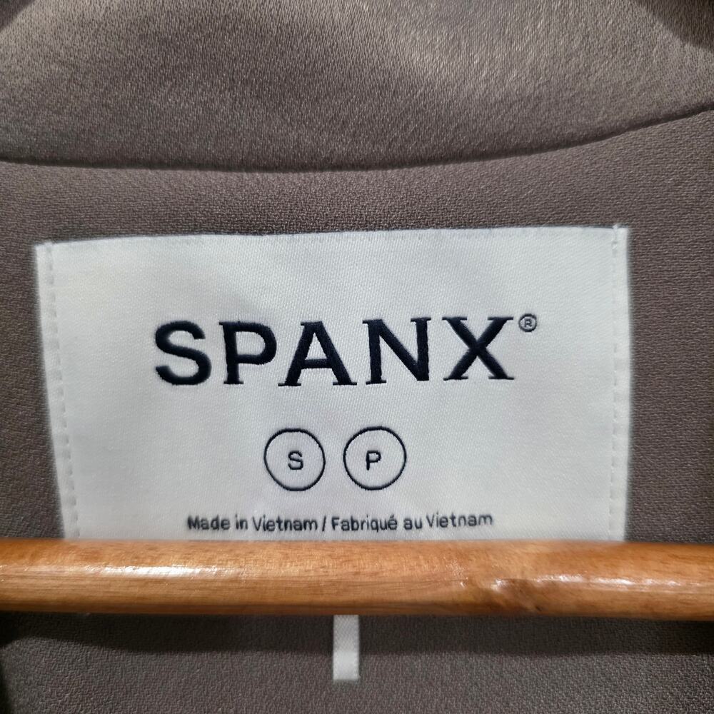 Spanx Carefree Crepe Blazer Taupe Size S - Picture 5 of 5